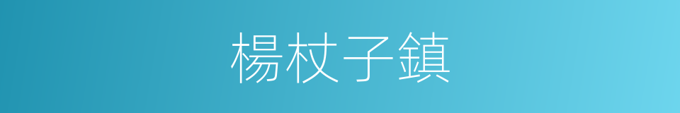 楊杖子鎮的同義詞