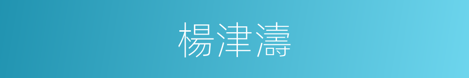 楊津濤的同義詞