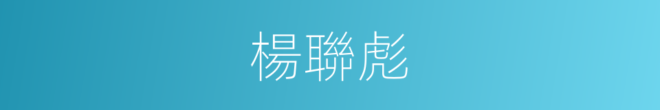 楊聯彪的同義詞