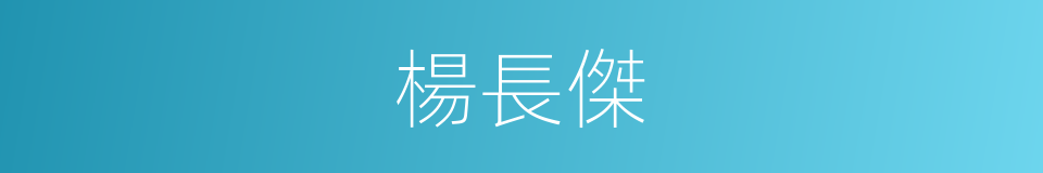 楊長傑的同義詞