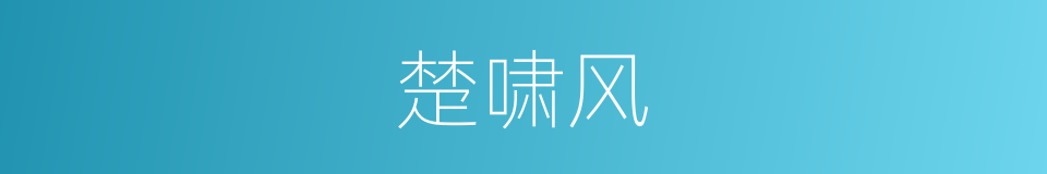 楚啸风的同义词