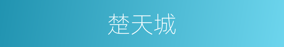 楚天城的同义词