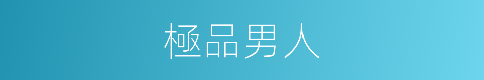 極品男人的同義詞