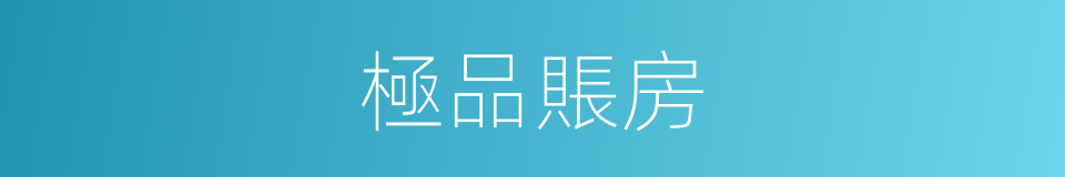 極品賬房的同義詞