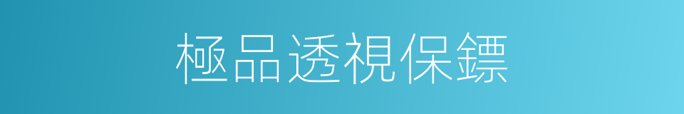 極品透視保鏢的同義詞