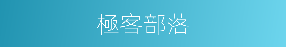 極客部落的同義詞