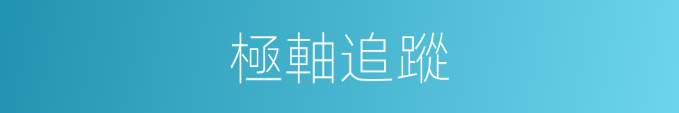 極軸追蹤的同義詞