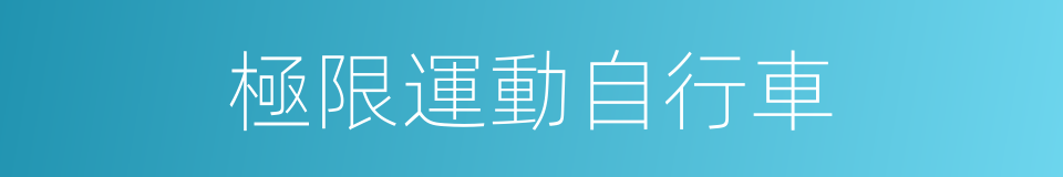 極限運動自行車的同義詞