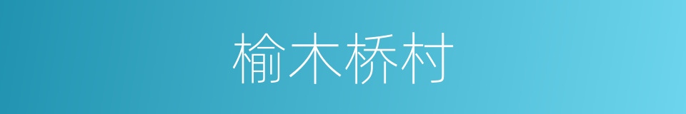 榆木桥村的同义词