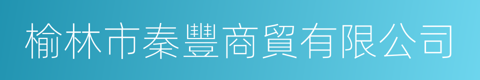 榆林市秦豐商貿有限公司的同義詞