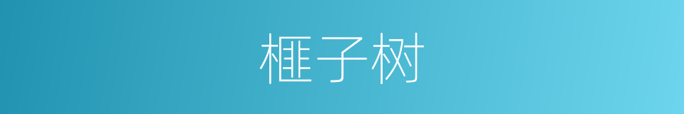 榧子树的同义词