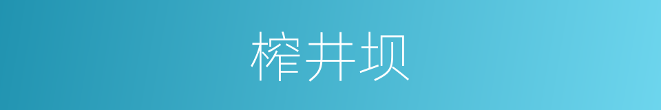 榨井坝的同义词