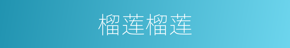 榴莲榴莲的同义词
