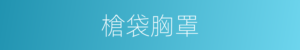 槍袋胸罩的同義詞