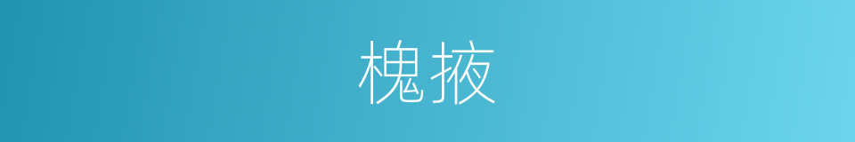 槐掖的意思