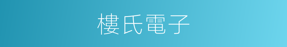 樓氏電子的同義詞