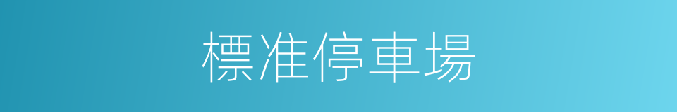 標准停車場的同義詞