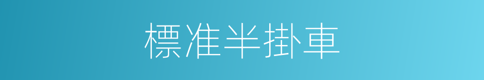 標准半掛車的同義詞
