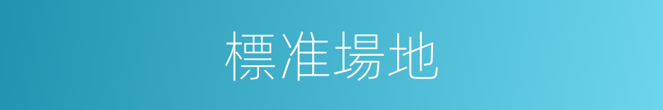 標准場地的同義詞