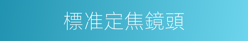 標准定焦鏡頭的同義詞