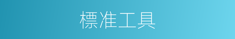 標准工具的同義詞