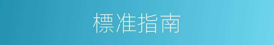 標准指南的同義詞