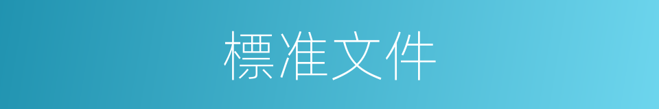 標准文件的同義詞