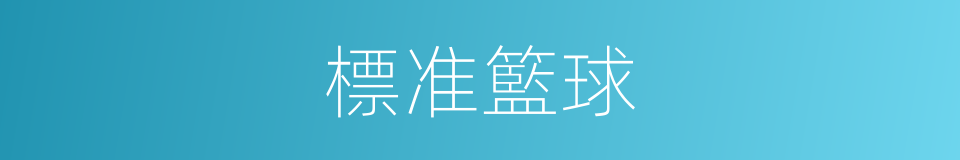 標准籃球的同義詞