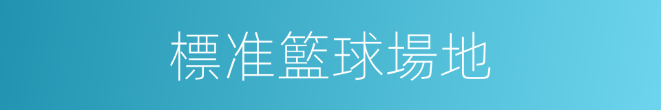 標准籃球場地的同義詞