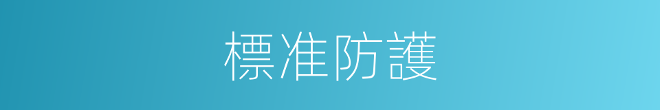 標准防護的同義詞
