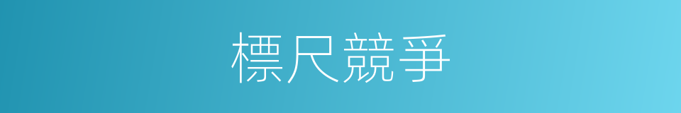 標尺競爭的同義詞