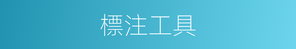 標注工具的同義詞