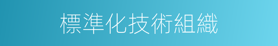 標準化技術組織的同義詞