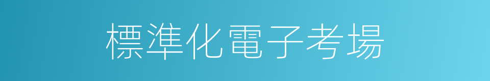 標準化電子考場的同義詞