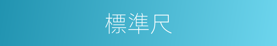 標準尺的同義詞