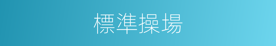 標準操場的同義詞