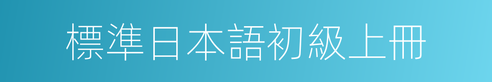 標準日本語初級上冊的同義詞