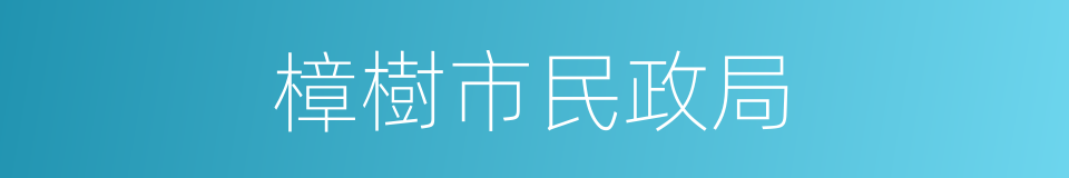 樟樹市民政局的同義詞