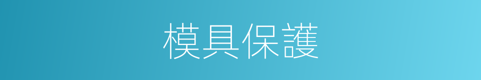 模具保護的同義詞