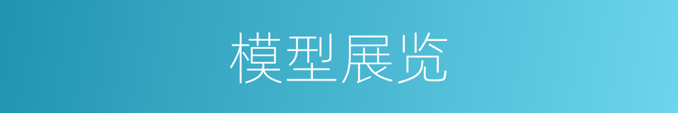 模型展览的同义词