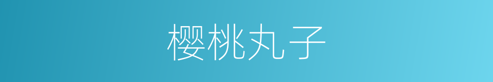 樱桃丸子的同义词