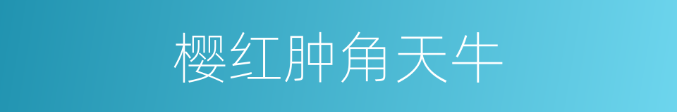 樱红肿角天牛的同义词