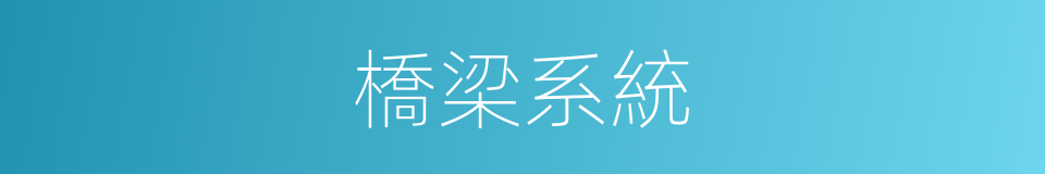 橋梁系統的同義詞