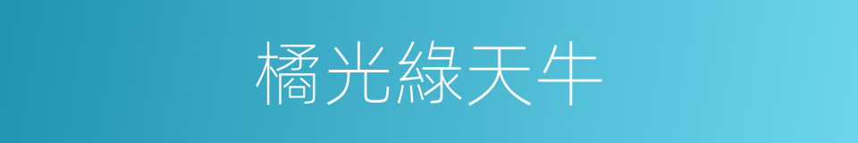 橘光綠天牛的同義詞