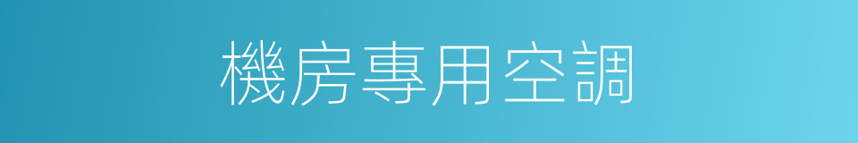 機房專用空調的同義詞