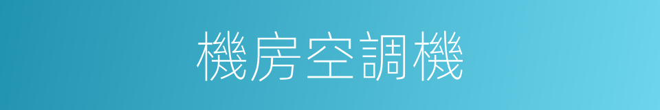 機房空調機的同義詞