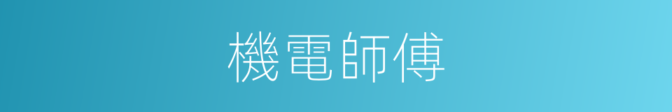 機電師傅的同義詞