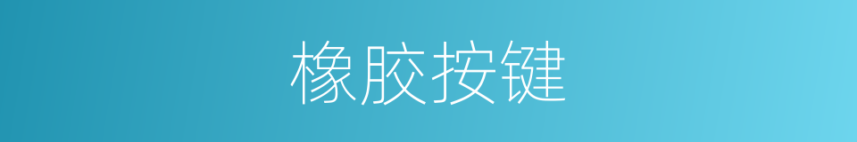 橡胶按键的同义词