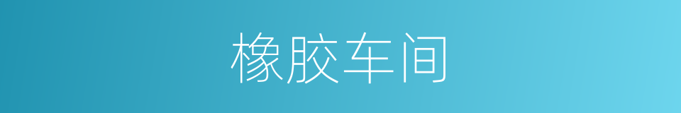 橡胶车间的同义词