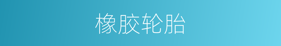橡胶轮胎的同义词